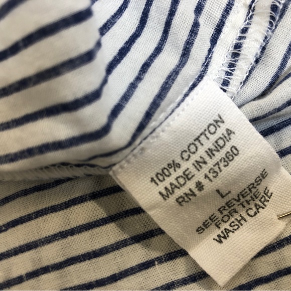 Live 4 Truth Off the Shoulder Sleeveless Ruffled Cropped Cotton Top, Sz L - Picture 9 of 9